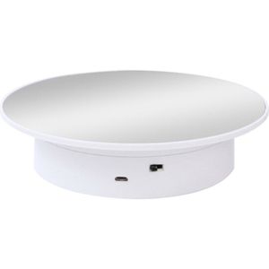Abs Multifunctionele Draaitafel Voor Sieraden Props Fotografie Usb Oplaadbare Elektrische Collectible Product Roterende Display Stand