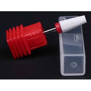 1Pcs Flat Top Keramische Nail Boor 3 Maat F,M,C Grit Nail Art Polish Nail Boor Manicure Boren 3/32 "Keramische Nail Boren