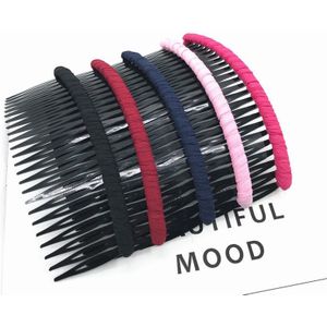 5 Stk/set Haar Side Kammen Doek Art Insert Kam Voor Vrouwen Meisjes Dames Haar Styling Tools Pluizig Haar Kam Haar ornamenten