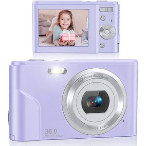 Digitale Camera 36.0MP Vlogging Camera 16X Digitale Zoom Lcd-scherm Compact Draagbare Mini Camera &#39;S Voor Studenten, Tieners,