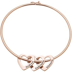 Vrouwen Liefde Hart Naam Gegraveerde Rvs Armband Sieraden Armband Sieraden Armband Sieraden