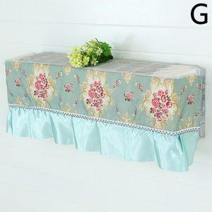 Bloem Patroon Airconditioning Doek Stofdicht Cover Home Decor Airconditioner Koelkast Wasbare Anti-Dust Cleaning Cover