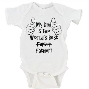 Pasgeboren Baby Kleding Beste Papa Vader Print Katoen Romper Playsuit Sunsuit Outfits Baby Jongens Meisjes Zomer Rompertjes Kostuum 0-24M