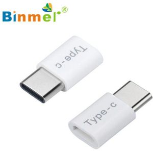 Binmer Gratis bezorging 1PC USB-C Type-C Om Micro USB Data Opladen Adapter Voor Huawei P9 September 12