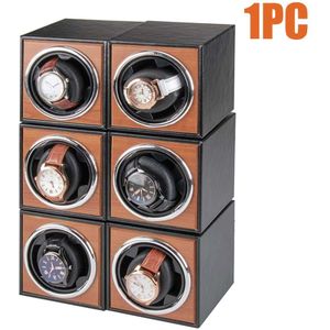 Horloge Organizer Universele Single Horloge Winder Thuis Motor Shaker 3 Rotatie Modus Reparatie Pu Lederen Super Quiet