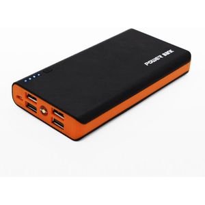 Power Bank Shell Met Led Zaklamp 4 Usb-poorten 5V 2A Power Bank Charger Case Diy Kits Aangedreven Door 6X18650 Batterijen