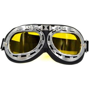 Motorcycle Goggles Bril Motorbike Pilot Vintage Atv Biker Scooter Cruiser Helm Fietsen Ski Retro Zonnebril Uv-bescherming