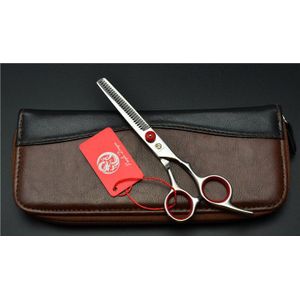 6.5 "Paarse Draak Roestvrij Rode Kapper Knippen Scharen Dunner Schaar Kappers Schaar Professionele Haar Schaar Z1001