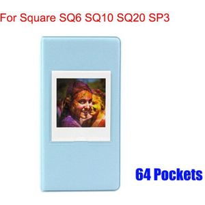 64 Zakken Interleaf Fotoalbum Mini Film Instax Voor Polaroid SQ20/SQ10/SQ6/SP-3 Album Opslag Case thuis Familie Vrienden Saving