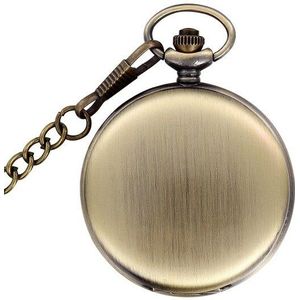 Golden Glad Quartz Zakhorloge Sieraden Man Vrouwen Met Ketting Ketting Hanger CF1003