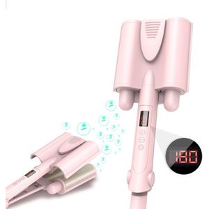 Spalk Titanium Automatische Keramische Haar Krultang 3 Vaten Grote Waver Krultang Haarkrulspelden Rollen Styling Tools Golf Ijzer