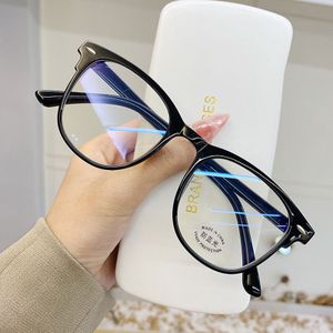 Transparante Computer Brilmontuur Vrouwen Mannen Anti Blauw Licht Ronde Eyewear Blokkeren Glazen Optische Spektakel Lenzenvloeistof