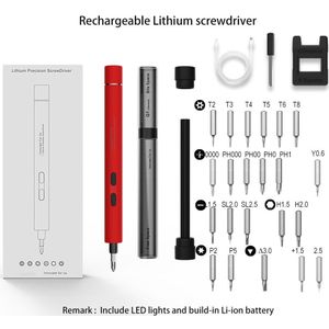 Professionele Precisie Elektrische Schroevendraaier Set Usb Oplaadbare 22 Bits Voor Mobiele Telefoon Notebook Laptop Horloge Apparaten Reparatie