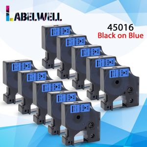 10PK 12Mm 45013 Zwart Op Wit Voor Dymo D1 45013 Labeltapes Compatibel Voor Dymo Label Manager 160 280 210 450 LM160 Label Maker