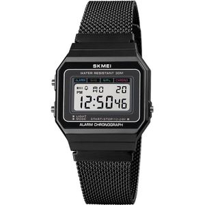 Skmei Sport Mens Led Horloges Slim Dial Digitale Mannen Horloges Roestvrij Stalen Band Waterdicht Mannen Horloge Reloj Hombre 1639