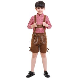 Umorden Oktoberfest Kostuum Lederhosen Beierse Duitse Festival Bier Cospaly voor Tiener Jongens Mannen Halloween Mardi gras Outfit