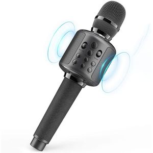 Karaoke Microfoon Draadloze Zingen Machine Met Bluetooth Speaker Voor Mobiele Telefoon/Pc, Draagbare Handheld Mic Speaker