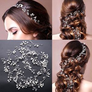 Mode Bruiloft Hoofdtooi Voor Bruid Handgemaakte Bruiloft Crystal Parel Hoofdbanden Haar Accessoires Haarspeld Ornamenten Haar Sieraden