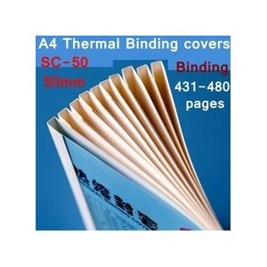 10 Stks/partij SC-50 Thermische Binding Covers A4 Lijm Binding Cover 50Mm (430-480 Pagina 'S) thermische Binding Machine Cover