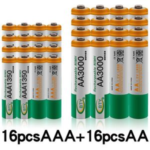 100% 1.2 V Aa 3000Mah Ni-Mh Oplaadbare Batterijen + Aaa Batterij 1350 Mah Rechageable Batterij Ni-Mh 1.2 V aaa Batterij