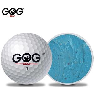 10 stks/zak Golfbal Twee Lagen Hoogwaardige Golf Game Bal Directe Fabrikant Witte Ballen GOG gemaakt in china