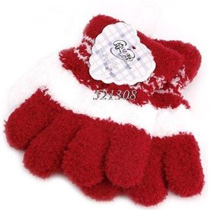 Leuke Baby Baby Kid Volledige Vinger Warme Winter Handschoenen Peuter Knit Rainbow Wanten L4MC