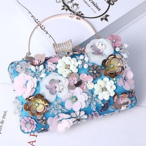 Women Luxury 3D Flower Clutches Evening Bags for Female Wedding Clutch Purse Shoulder Handbag Bolsa Feminina