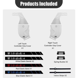 Touch Controller Grip Cover & Knuckle Band Set Voor Oculus Quest 2, anti-Zweet Anti-Throw Siliconen Oculus Quest 2 Vr Accessoires