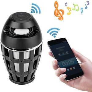 Bluetooth Speaker USB Led Flame Lights Outdoor Draagbare Led Vlam Sfeer Lamp Stereo Speaker Outdoor Camping Woofer Mini