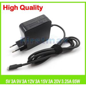 65 W USB-C type C Lader laptop AC Adapter voor Huawei MateBook X Pro Mach-W29C Mach-W19B EU Plug