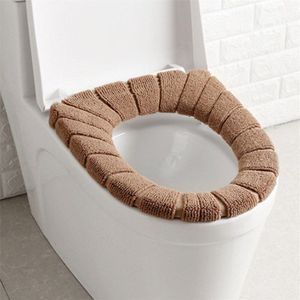 Verstelbare Fluwelen Toilet Seat Cover Gezondheid Schoon Warm Fluwelen Wc Deksel Covers Beige Grijs Koffie Wasbare Coral Wc Kussen 2