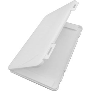 Blauw/Wit 19X11X2 Cm Stofdicht Masker Draagbare Geval Voor Wegwerp Gezichtsmaskers Disposable Masker organizer Box