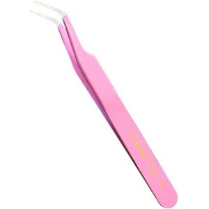 1Pcs Rvs Gebogen Rechte Wenkbrauw Pincet Anti Zuur Nipper Rhinestone Picking Gereedschap Ijzer Sieraden Bead Accessoires