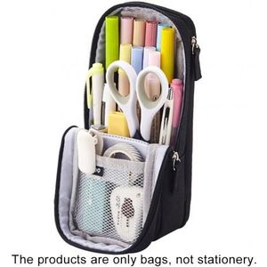 Dubbele Laag Stand Potlood Briefpapier Case Grote Capaciteit Make-Up Tas Supply