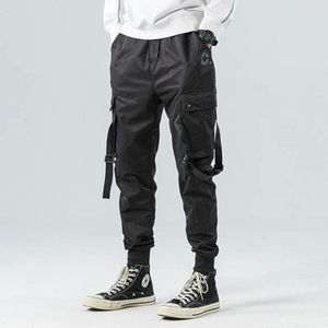 Hip Hop Cargo Broek Zakken Mannen Streetwear Harajuku Joggers Broek Hiphop Swag Ribbion Harembroek Mode Casual Broek