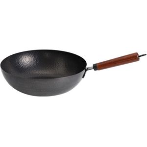 Koekenpan High-End Home Non-stick 32Cm Houten Handvat Traditionele Wok Super Kosteneffectieve Scrambled eieren Pan-Gratis Pan Wok Pannen