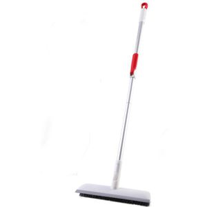 Floor Scrub Borstel Met 51 ""Lange Handvat Met Stijve & Zachte Borstel 2 In 1 Schrapen En Borstel Voor schoonmaken Badkamer, patio, Keuken