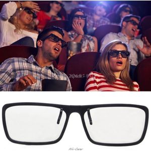 Clip-On Type Circulaire Passief Gepolariseerde 3D Bril Voor Tv Real 3D Cinema 0.22 Mm