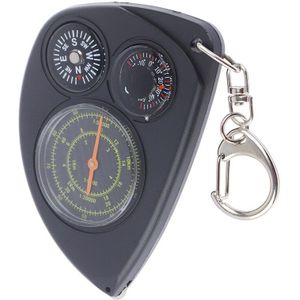 Draagbare Outdoor Kilometerteller Multifunctionele Kompas Curvometer Met Afstandsmeter Kaart Kilometerteller Thermometer Sleutelhanger