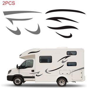 Auto Auto Body Sticker Zelfklevende Side Truck Graphics Decals Montage Voor Camper Caravan Rv Trailer Auto Accessoires Sticker