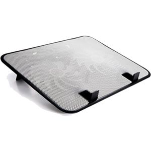 14 Inch Notebook Koeler 5 V Dual Fan Usb Externe Laptop Cooling Pad Slanke Stand Hoge Snelheid Stille Metalen Paneel fan