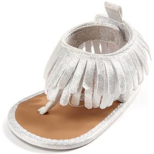 Pasgeboren Baby Peuter Baby Sandalen Meisjes Bling Shining Fringe Anti-Slip Katoen Zool Babyschoenen Zomer Partij Schoenen