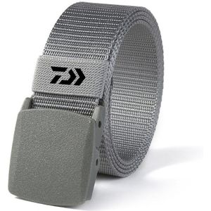 Daiwa Modieuze Heren Riem Outdoor Sport Nylon Iron-Gratis Metalen Plastic Gesp Casual Stof Riem Multicolor riem