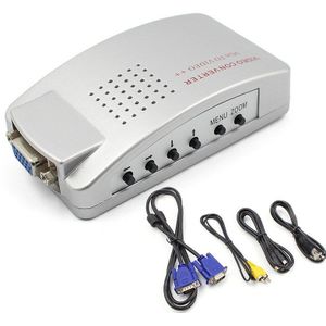 Universele Pc Converter Box Vga Naar Tv Av Rca Signaal Adapter Converter Video Switch Box Composiet Ondersteunt Ntsc Pal Voor computer