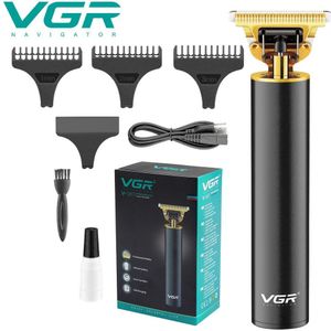 Vgr Professionele Tondeuse Kapper Tondeuse Voor Mannen Cordless Rand Elektrische Haar Snijmachine Kapsel Li-Ion Batterij