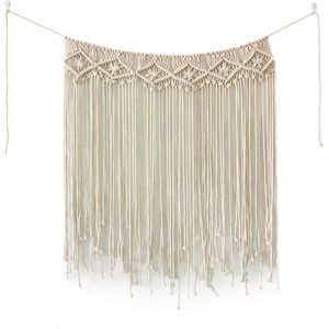 Macrame Muur Opknoping Gordijn Boho Chic Gordijnen Achtergrond Geweven Wandtapijten Bohemian Home Art Decor Boho Handgemaakte Tapijt