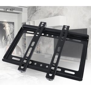 Universele Dunne 25Kg Tv Muurbeugel Flat Panel Tv Frame Met Gradienter Voor 14 - 42 Inch Lcd led Monitor Platte Pan