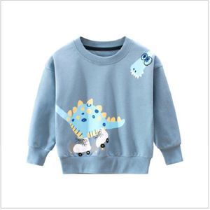 4-10 Jaar Jongens Top Lange Mouwen Kleding Jongen Meisje Kleding Print Cartoon Kinderen Sweatshirt Lente Herfst Winter Jongen zweet 4-10Y