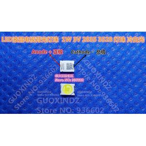 JUFEI LED Backlight High Power LED 1 W 3 V 1210 3528 2835 84LM Cool wit LCD Backlight voor TV TV Toepassing