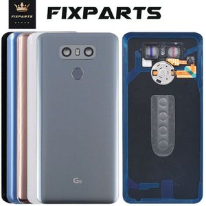 Glas Batterij Cover Voor LG G6 H870 H870DS H871 H872 H873 LS993 US997 VS998 Rear Behuizing Back Case + Touch ID Boutton Camera Lens